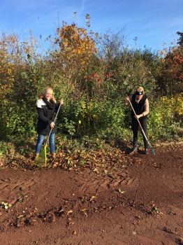 Herbstputz auf dem Sportplatz (03.11.2018)