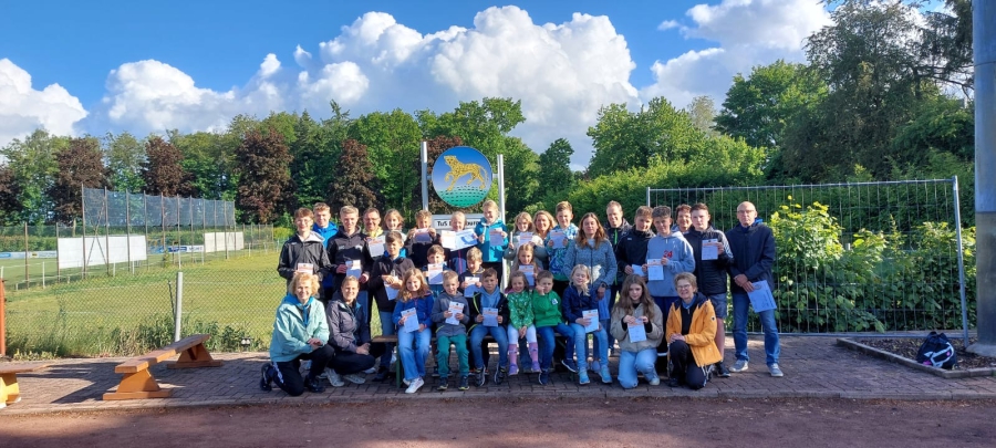 Vergabe Sportabzeichen Kinder, Jugend und Familien für 2024 (36 Abzeichen)